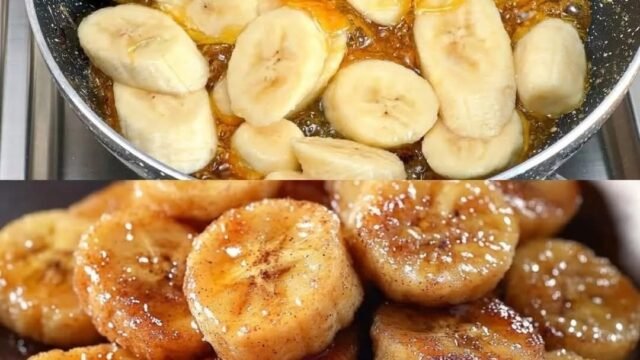 Gebakken bananen met kaneel